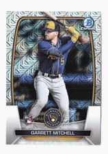 2023 Bowman Garrett Mitchell Mojo Refractor Mega Box Rookie Card RC 41 Brewers
