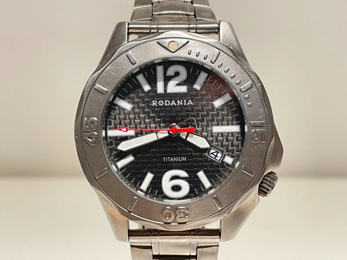 MONTRE HOMME RETRO ALL TITANIUM STYLE QUARTZ STYLE QUARTZ CADRAN STYLE CARBONE