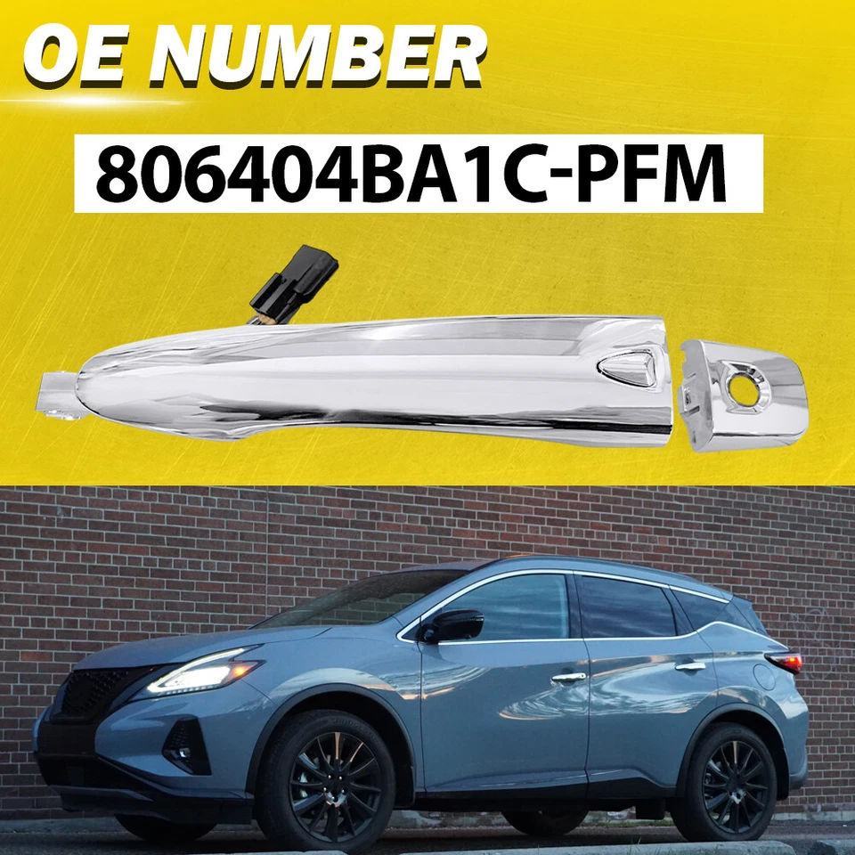 Manija de puerta exterior del lado del conductor delantero para Nissan Rogue 2015-2023 Murano 2017-2023 Foto 3 de 4
