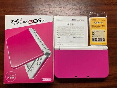 new Nintendo 3DS XL LL Pink White Japanese only Console w/Box & stylus pen  | eBay