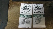 McCoy worm rattles, fishing, 20 ct, nip, free shipping