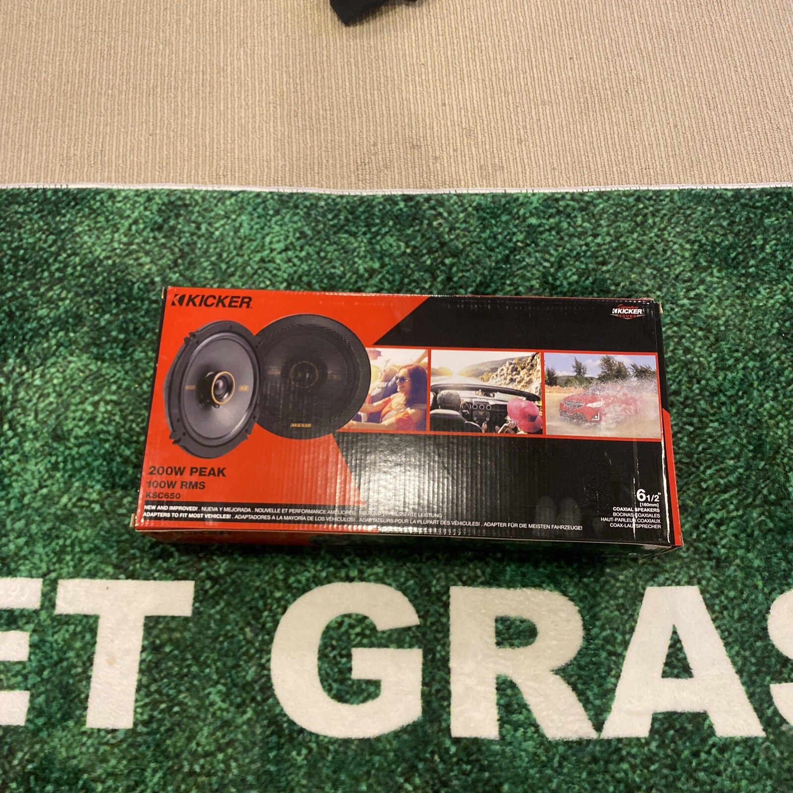 KICKER 47KSC6504 KSC650 6.5" Coaxial Speakers 4 Ohm 200W PEAK 100W RMS