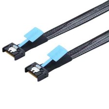 Gen5 PCIe PCI Express MCIO Slimline SFF-8654 4i to MCIO 4i Adapter Cable