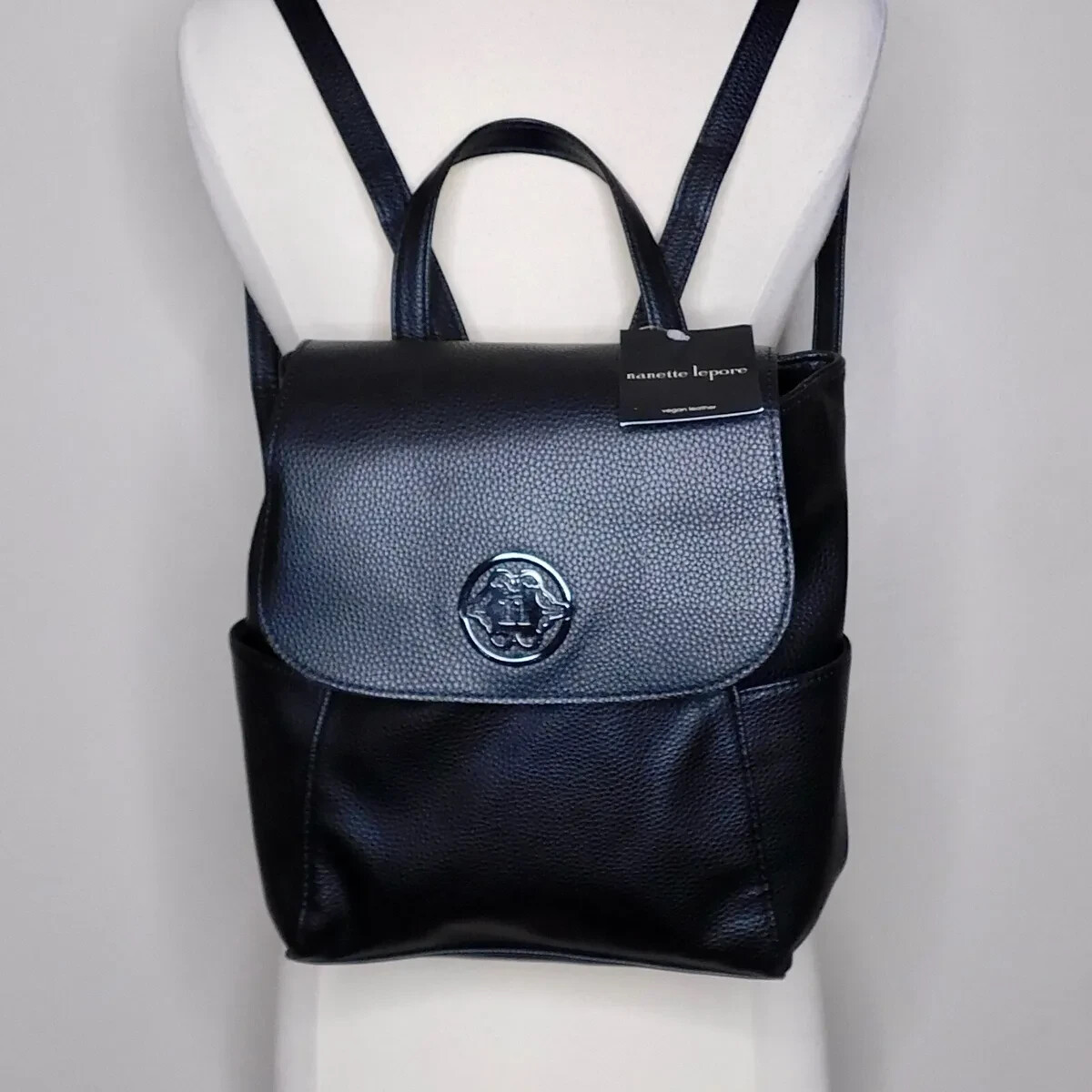 Nanette Lepore Lucinda Top Handle Mini Backpack – Black | NWT Nanette Lepore Lucinda Top Handle Mini Backpack | Proxibid main image 4