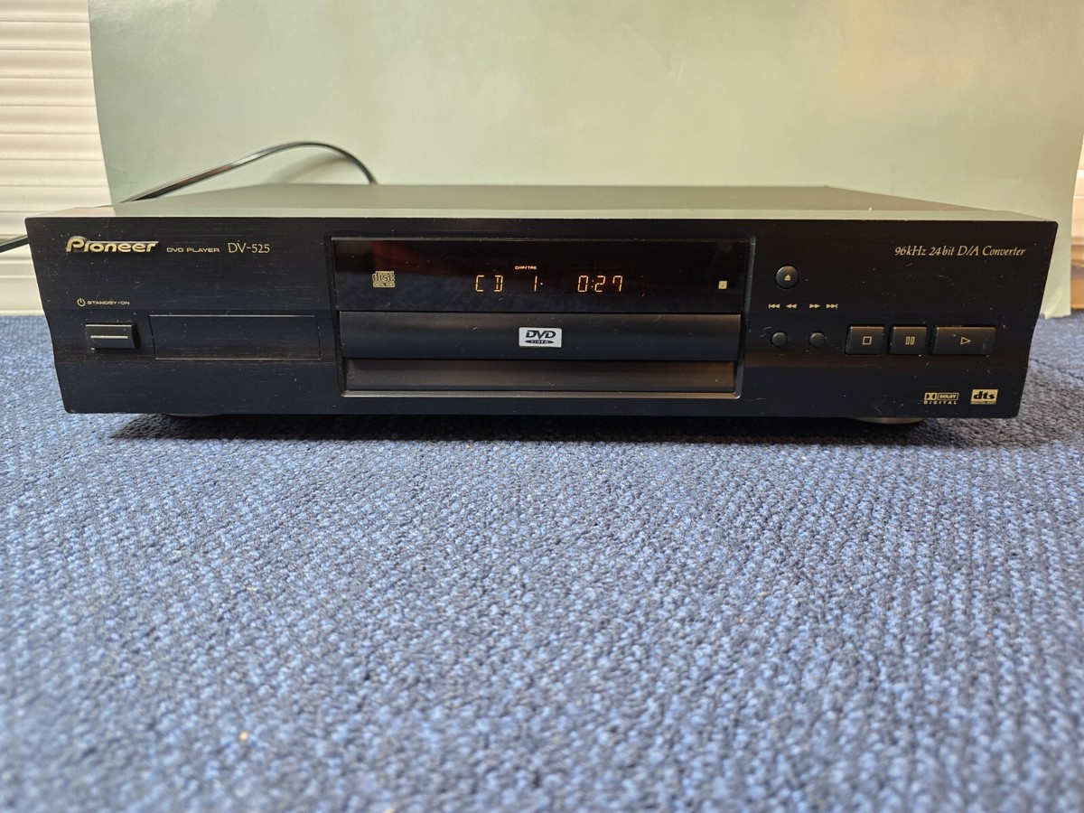 Pioneer DV-525 DVD PLAYER 96kHz 24BIT CD Compact Disc | No Remote