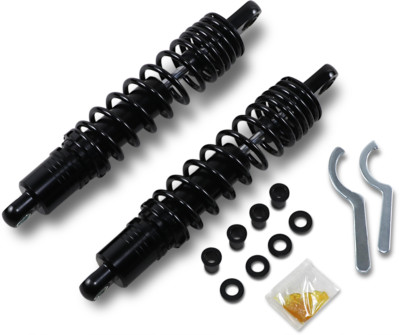 Drag Specialties 13'' Black Premium Ride-Height Adjustable Shocks 1310-1832