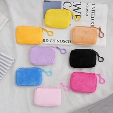 Plush Coin Purse Mini Bag Bag Accessories Wallet Keychain Card Cash Holder