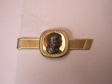 Spartan Roman Helmeted Warriors Vintage Tie Bar Clip centurion gladiator soldier