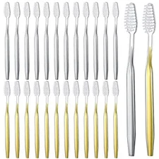 Remerry 100 Pack Individually Wrapped Disposable Toothbrushes Bulk Travel 