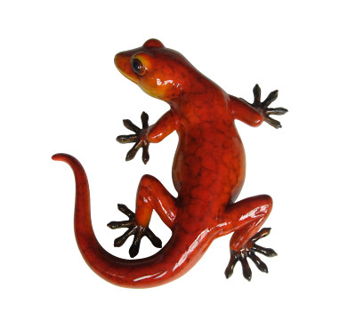 Vivid Arts - Hochglanz Gecko Garten Ornament (rot)