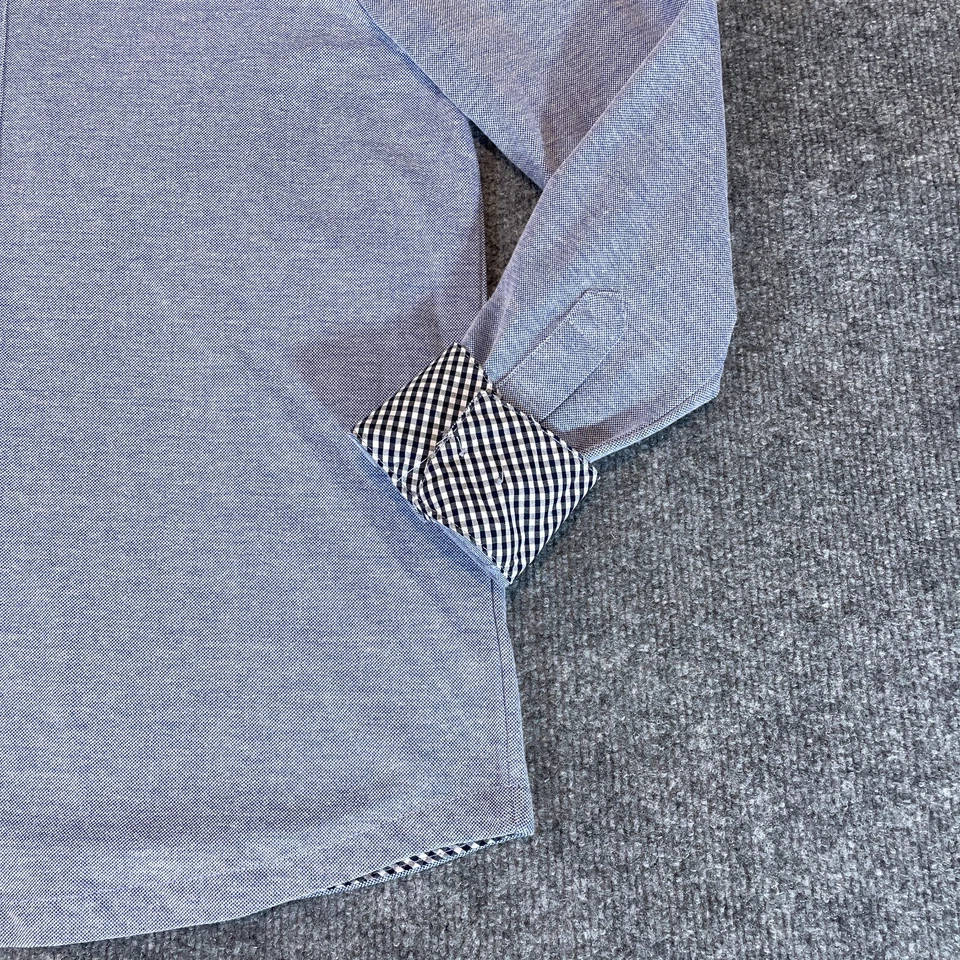 Charles River Apparel Shirt Mens Small Blue Naugatuck Pique Button Down S - Image 4 of 4