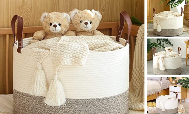Large Blanket Basket (20
