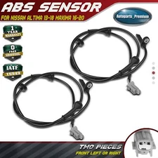 2x Front Left & Right ABS Wheel Speed Sensor for Nissan Altima 2013-2018 Maxima