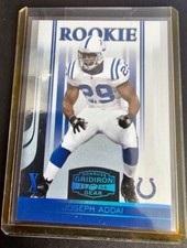 2006 Donruss Gridiron Gear Joseph Addai RC X's Platinum 12/25 Colts LSU