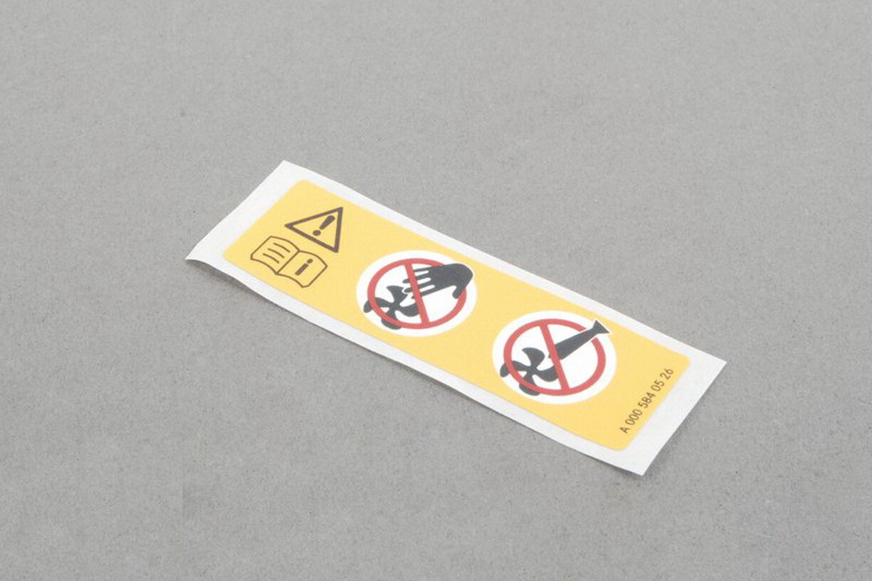 Mercedes-Benz Cla C117 Lüfter Gehäuse Information Label  