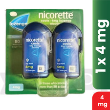 Nicorette Cools 4mg Lozenge Icy Mint 2X40 Lozenges