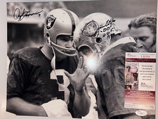 DARYLE LAMONICA / JIM OTTO OAKLAND RAIDERS  PSA AUTHENTICATED SIGNED 11x14