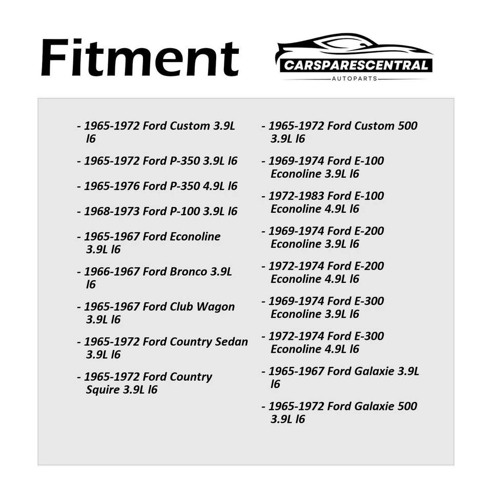 Junta de culata de motor para Ford F-250 4,9 L 1965-1996 Foto 2 de 4