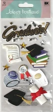Jolee's Boutique 3-D stickers GRADUATE Graduation Theme 84804 Fast FREE Ship!