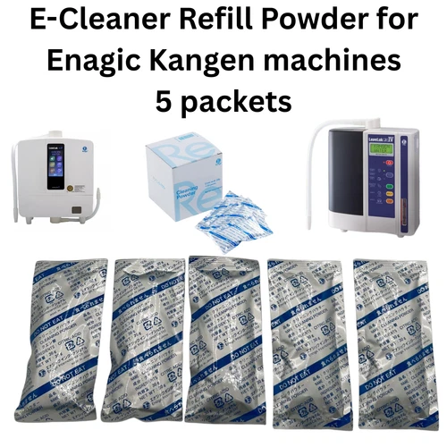 E-Cleaner Refill Powder Replacement for Enagic Kangen SD501 and K8 Water. 5 pcs