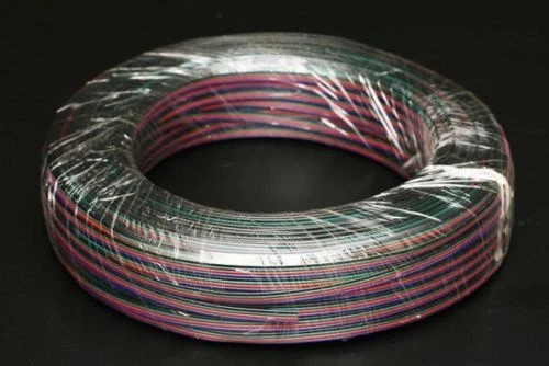 4针公头母头连接器电线电缆适用于5050 RGBW RGB灯条 — 第 3/4 张图片