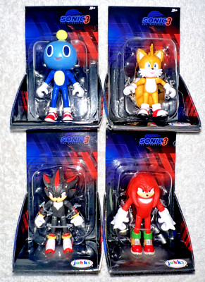 SONIC THE HEDGEHOG 3 CHAO MASCOT SONIC / TAILS / SHADOW / KNUCKLES 2.5'' FIGURES