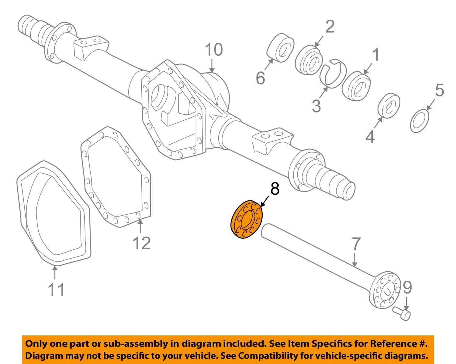GM OEM 88-10 C1500 Rear Suspension Axle Housing-Axle Shaft Gasket 12471641