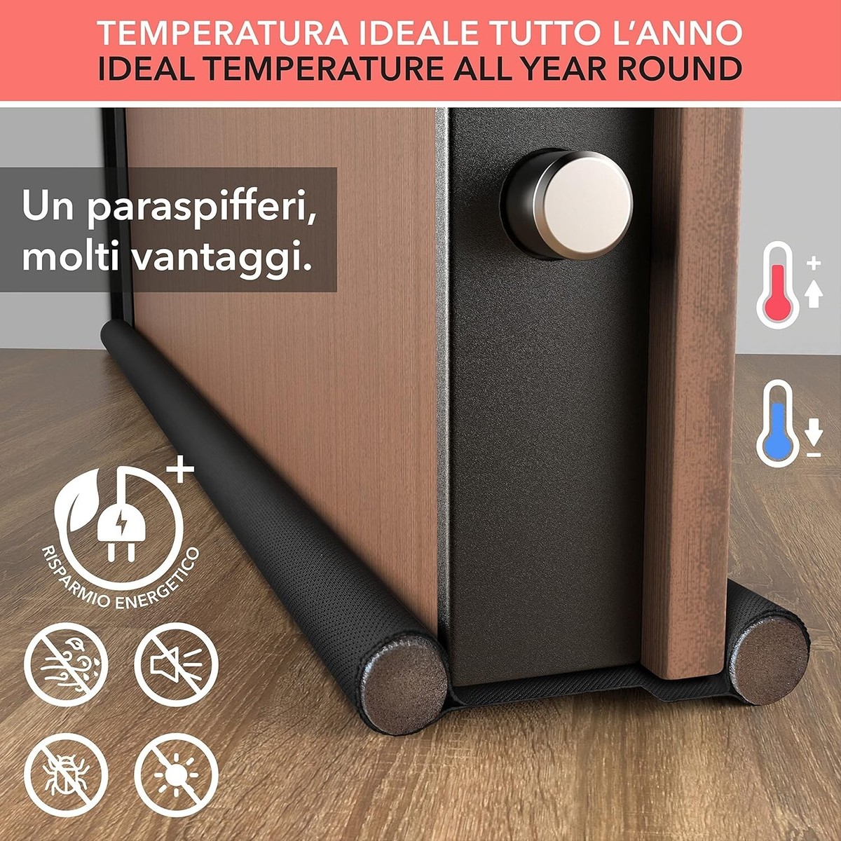 W&Ouml;RTHIT - Paraspifferi Sottoporta Impermeabile Per Porte Blindate E