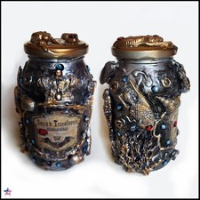 Apothecary Vintage Bottle Witchcraft Spell Jar Magic Potion Witch Sea Fish Decor