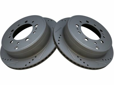 Rear Brake Rotor Set For Lexus Toyota LX570 Land Cruiser Sequoia Tundra