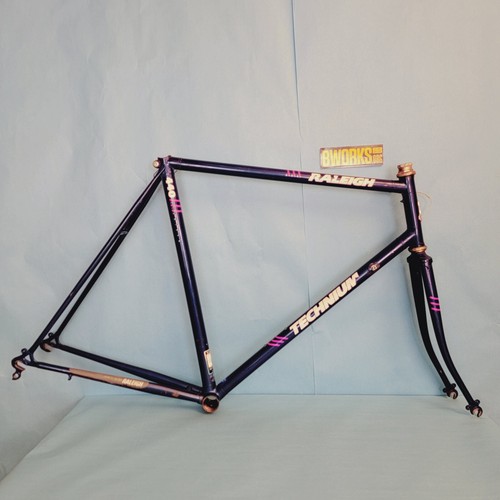Vintage Raleigh Technium 440 Frame Set 700c Blue Aluminum Road Bike a21 eBay