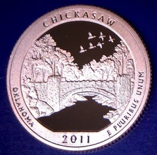2011 S 25C Clad Proof CHICKASAW AMERICA THE BEAUTIFUL QUARTER **IN STOCK**