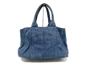 prada denim tote bag