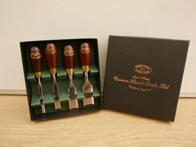 CROWN 4-TEILIGES SCHÄLKOLBEN HOLZ MEISSEL SET 174RB 