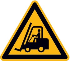 FORMAT Warnschild Fol Flurf&ouml;rderzeuge SL200mm
