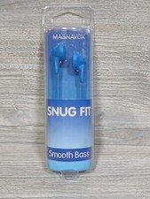 Magnavox MHP4820-BL Snug Fit Smooth Bass Earbuds Blue