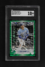 2022 TOPPS UPDATE GREEN FOIL #US100 BOBBY WITT JR. ROOKIE RC 417/499 SGC 10