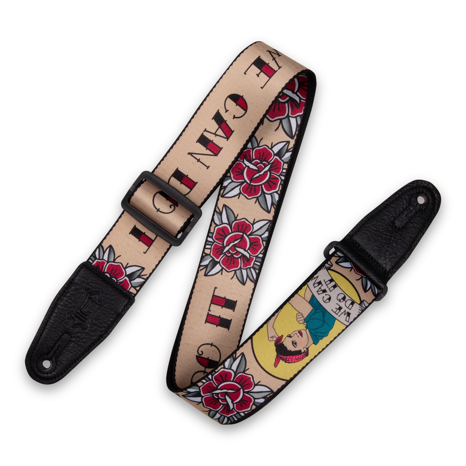 Levys MPD2-125 Polyester Guitar Strap - Rosie the Riveter 3990₽