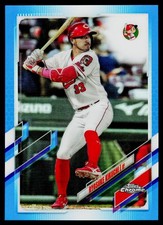 2021 Topps Chrome NPB #12 Ryosuke Kikuchi Blue Refractor #/150