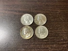1960 d washington quarter's lot of 4 coins #209