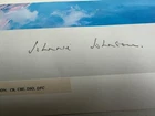Johnnie Johnson pencil signed Battle of Britain RAF WW2