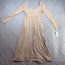 A New Day Women  s Tan Long Sleeve Midi Dress - Size M