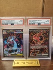 Pokemon 2025 Charizard UPC Set Mega Charizard #23 PSA 8 & Oriocorio #24 PSA 8