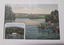 Postcard Baden-Württemberg - Ebnisee Kaisersbach - 1926 - rowing boats - house on the lake