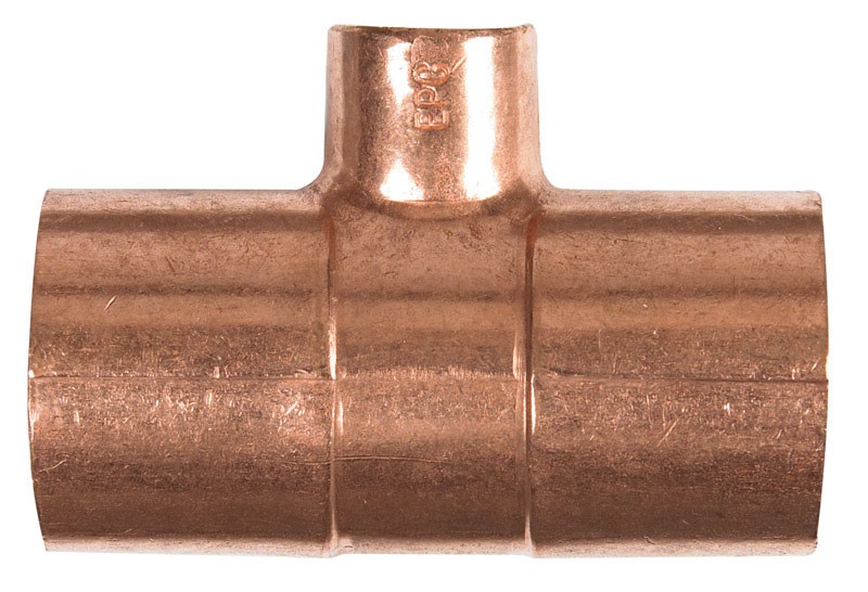NIBCO W01750C Lead Free Copper Tee 1 x 3/4 x 3/4 Sweat Dia. in. (Pack of 5)
