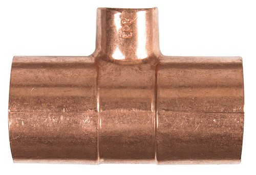NIBCO W01750C Lead Free Copper Tee 1 x 3/4 x 3/4 Sweat Dia. in. (Pack of 5)
