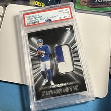 2025 Panini Black - Futuristic Jaxson Dart #FUT-JDT Emerald /25 (RC) POP 1 