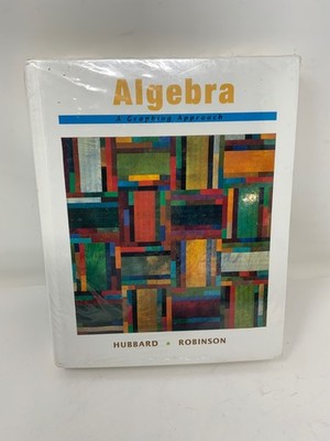 Algebra A Graphing Approach Hubbard Robinson With Study Guide New Sealed Wrap