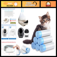 120 Pack Heavy Duty Cat Litter Bags with Drawstring - Compatible with Litter-Rob