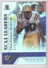 2007 Press Pass NCAA Leaders Reflectors 213/500 Dwayne Bowe #65 9hn